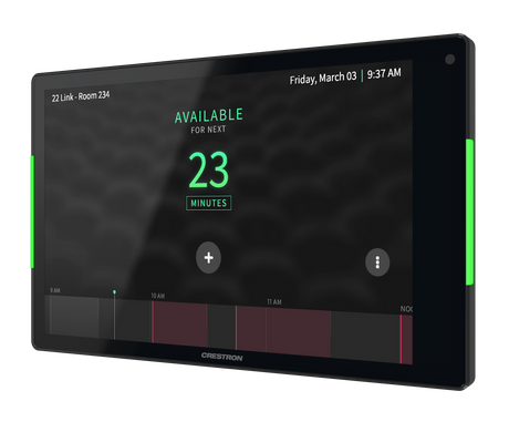 Crestron TSS-880-B – 8.1 in. Room Scheduling Touch Screen, Black Room Reservation Crestron