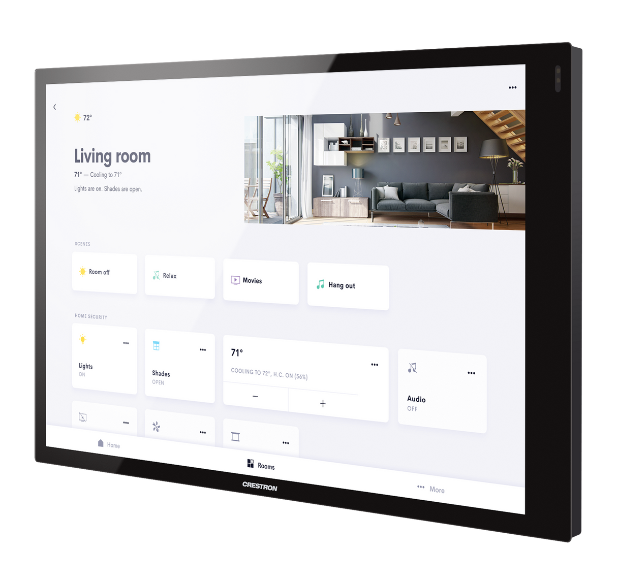 Crestron TSW-1070R-B – 10.1 in. Wall Mount Touch Screen, Black Touch Panels Crestron