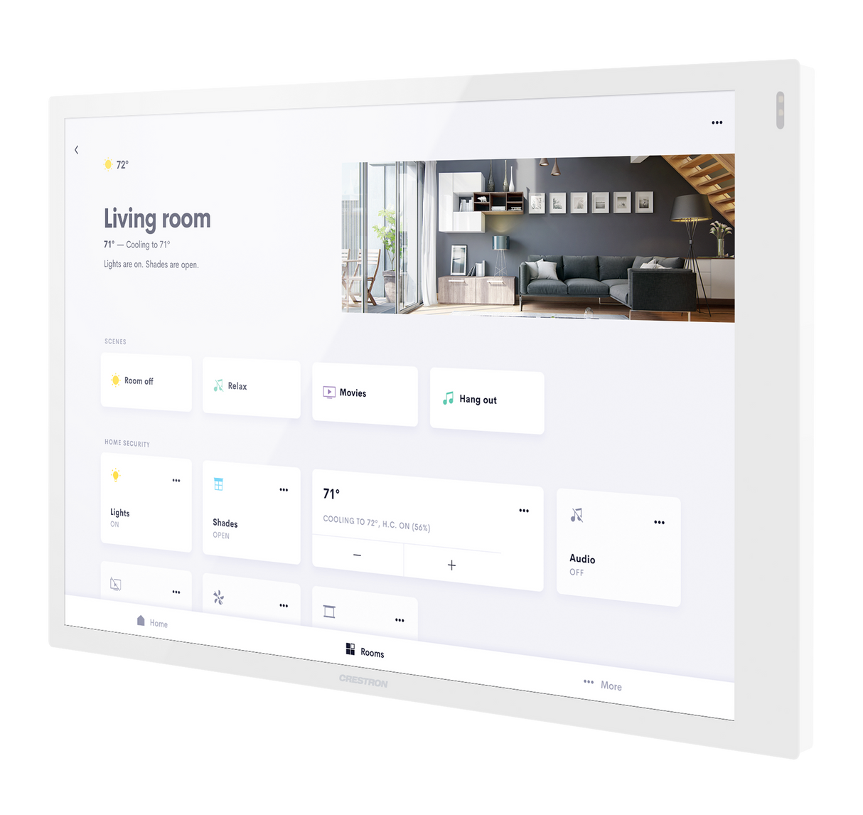 Crestron TSW-1070R-W – 10.1 in. Wall Mount Touch Screen for Crestron Home OS, White Crestron