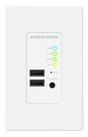 Crestron USB-EXT-2-REMOTE-1G-W – USB over Category Cable Extender Wall Plate, Remote, White Crestron