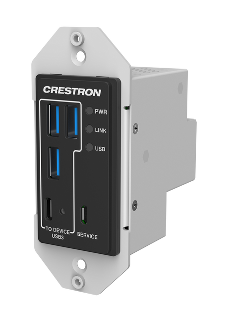 Crestron USB-EXT-3S-REMOTE-1G – USB 3.2 Extender Wall Plate, Remote USB Extenders Crestron