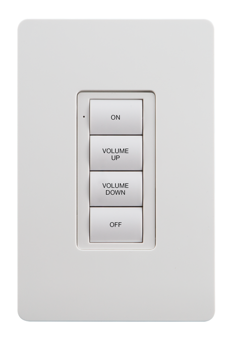 Crestron ZUMMESH-KP10AMBATT-W-S – AirMedia Wireless Battery-Powered Keypad, White Smooth Crestron