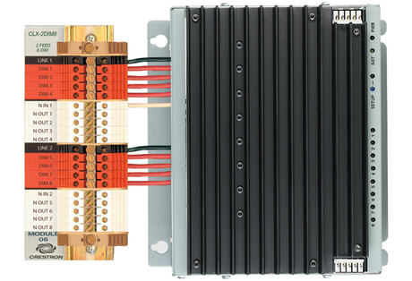 Crestron CLX-2DIM8 – 8-Channel Dimmer Module, 2 Feeds, 120V Automation Control Modules Crestron