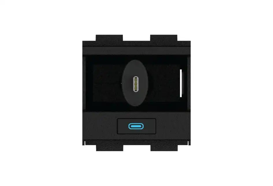 Crestron FT2A-CBLR-1T-USBC-PWR  One-Touch Cable Retractor for FT2 ELEC Series, USB-C® to USB-C, 60 W