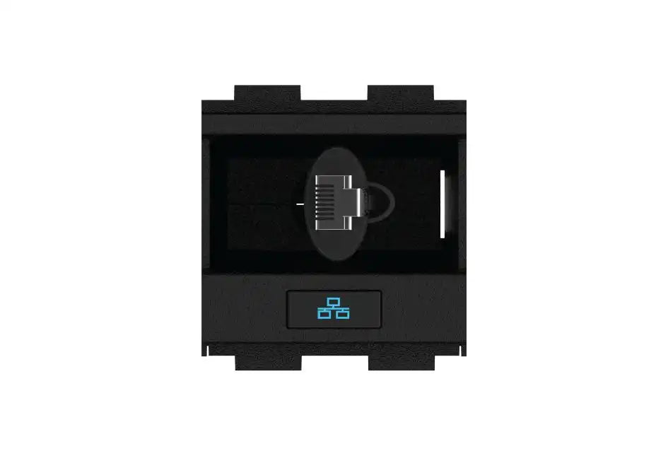 Crestron FT2A-CBLR-1T-CAT6 One-Touch Cable Retractor for FT2 ELEC Series, RJ-45 to RJ-45, CAT6