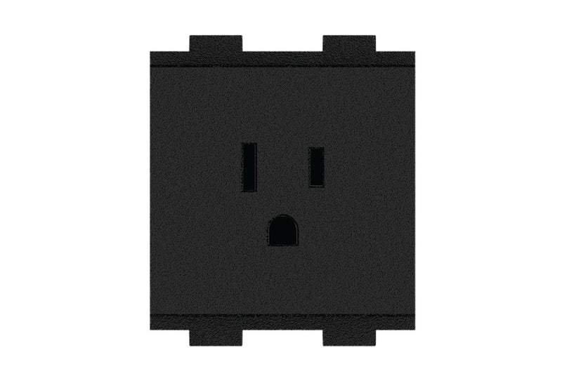 Crestron FT2A-PWR-US-1  AC Power Outlet Module for FT2 Series, Single, US NEMA 5, Type B, w/2 Under-Table Outlets & Cord