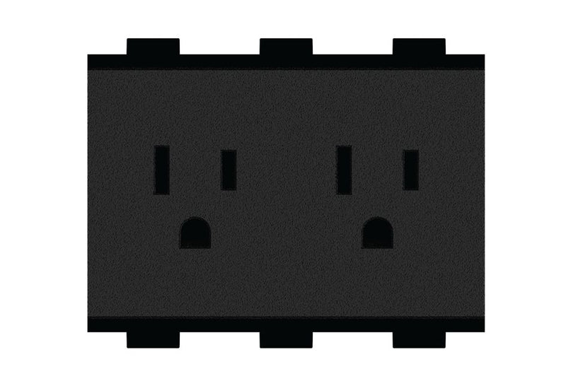 Crestron FT2A-PWR-US-2  AC Power Outlet Module for FT2 Series, Dual, US NEMA 5, Type B, w/2 Under-Table Outlets & Cord