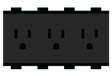 Crestron FT2A-PWR-US-3 – AC Power Outlet Module for FT2 Series, Triple, US NEMA 5 Cable Management Crestron