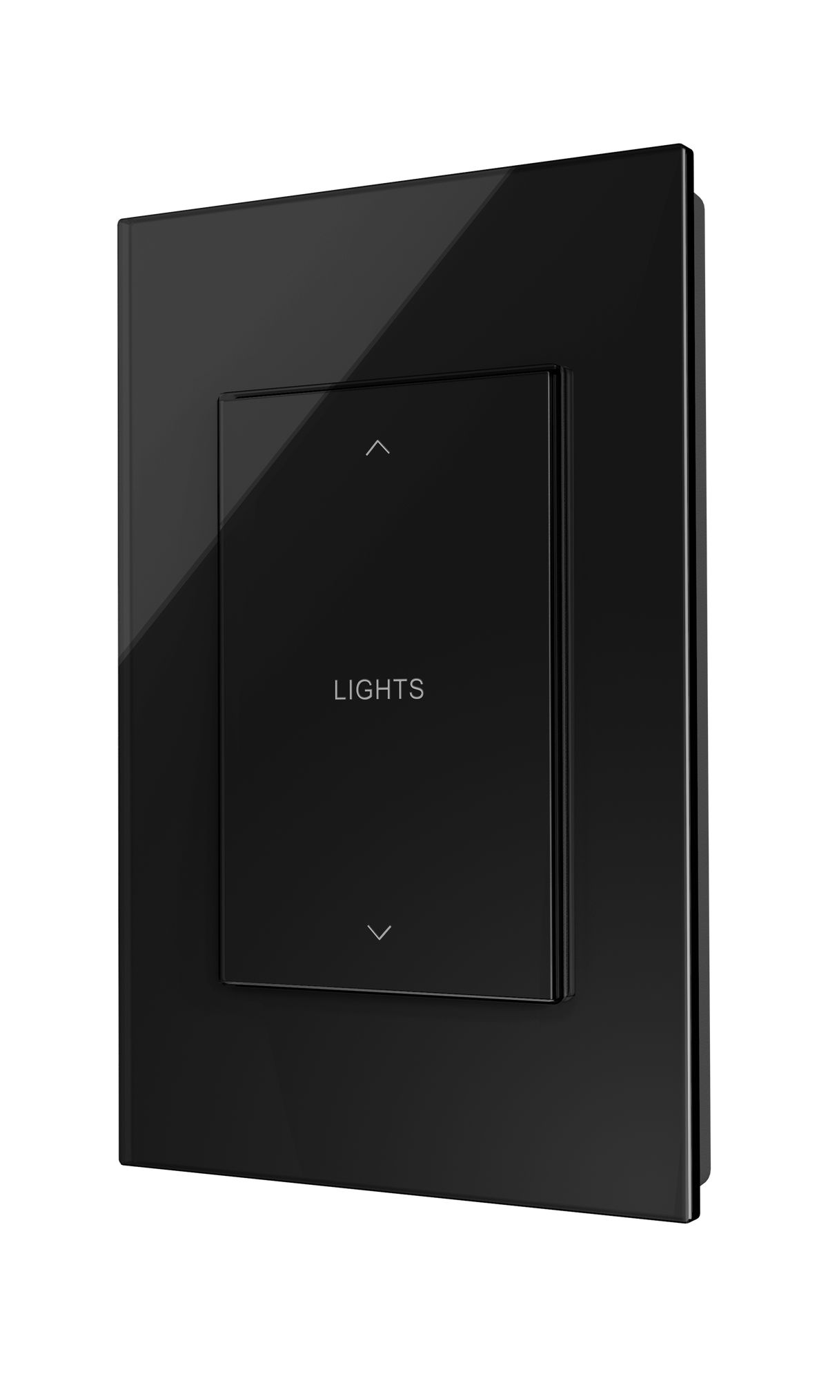 Crestron HZ2-AUX-GLASS-B-ENGRAVED – Horizon 2 In-Wall Multiway Remote, Black Glass, Engraved Lighting Controls Crestron
