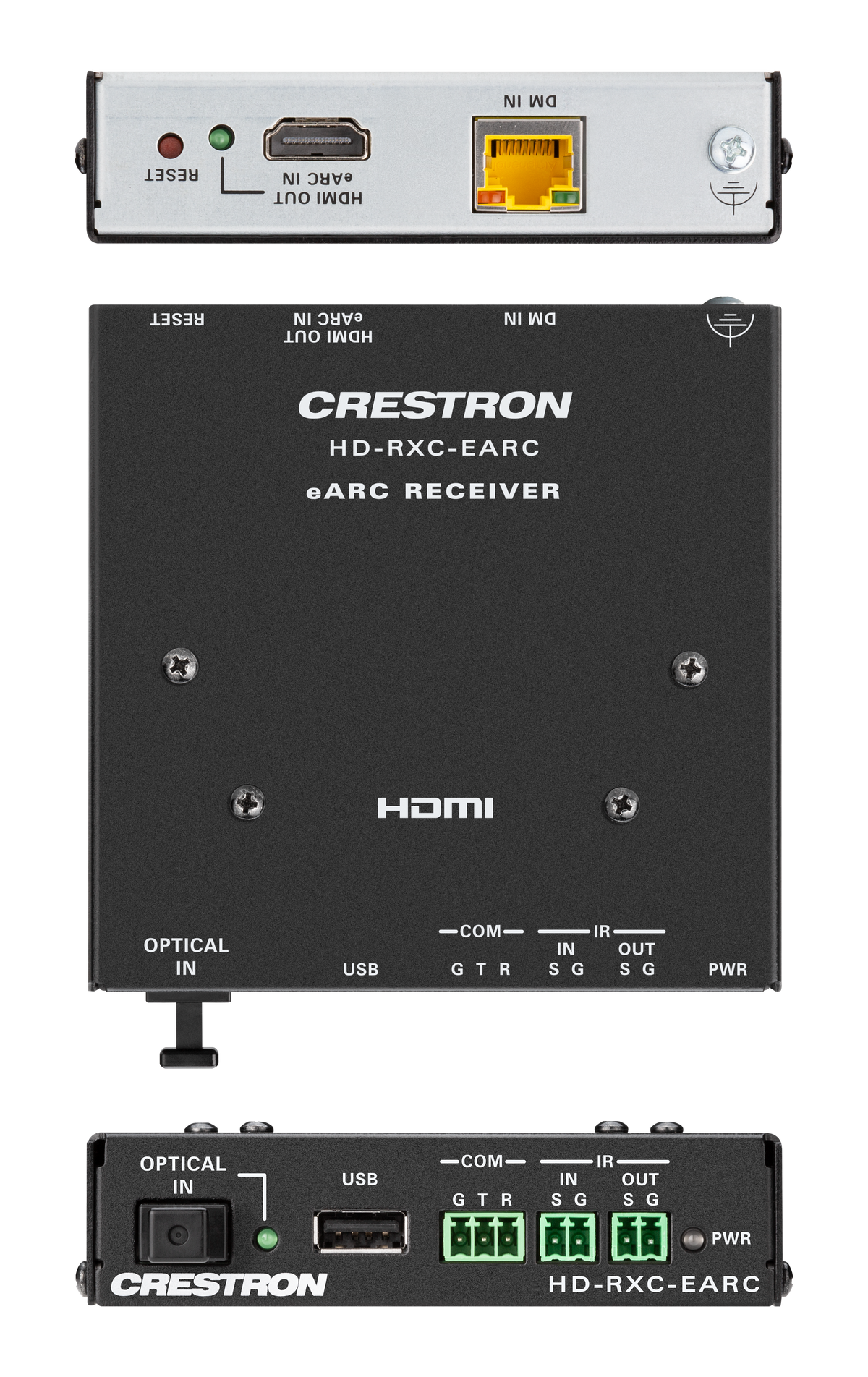 Crestron HD-EARC KIT – DM Essentials 4K60 4:4:4 eARC HDMI Transmitter/Receiver Kit over CATx Crestron