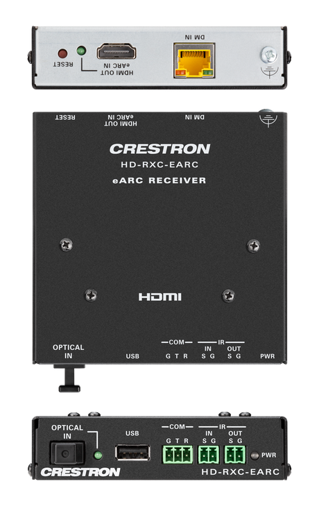 Crestron HD-EARC KIT – DM Essentials 4K60 4:4:4 eARC HDMI Transmitter/Receiver Kit over CATx Accessories Crestron
