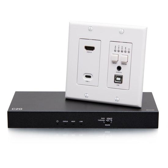 C2G C2G31011 HDBaseT HDMI USBC 3.5m Wall Plate to Box