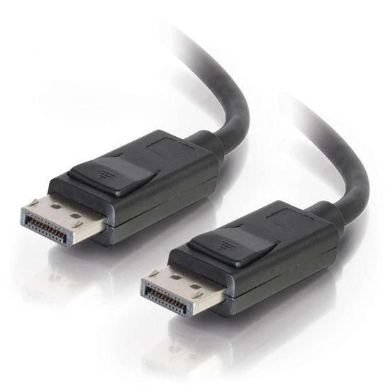 C2G 6ft DisplayPort™ Cable with Latches 8K UHD M/M - Black- CG54401