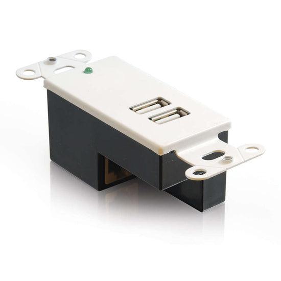 C2G CG29345 2-Port USB 1.1 Over Cat5 Superbooster™ Extender Wall Plate Receiver - LIMITED AVAILABLITY