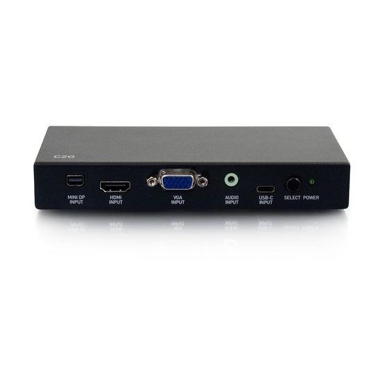 C2G CG40850 HDMI®, USB-C, Mini DisplayPort™, and VGA to HDMI Adapter Converter Switch - 4K 60Hz (LIMITED AVAILABILITY)