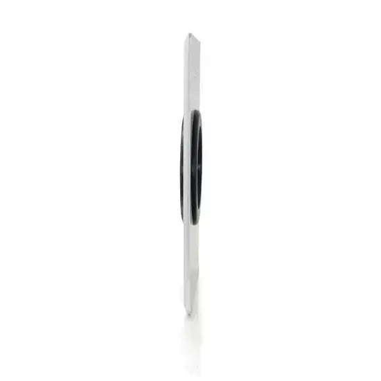 C2G 1.5 Inch Grommet Cable Pass Through Single Gang Wall Plate - Brushed Aluminum