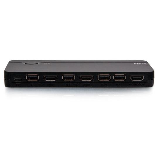C2G C2G54541 USB-C®/HDMI® 3-Input Combo to HDMI 1-Output KVM with Power Delivery - 4K 60Hz