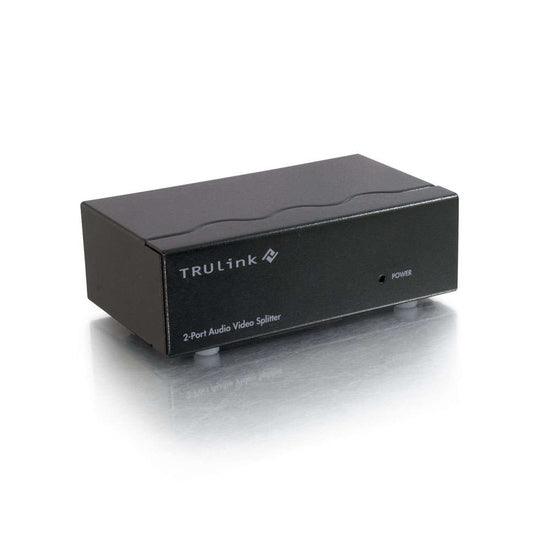 C2G CG39967 2-Port UXGA Monitor Splitter/Extender with 3.5mm Audio (Female Input)