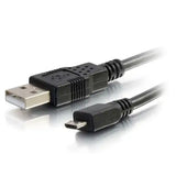 C2G 15ft USB 2.0 A to Micro-B Cable M/M - Black (4.6m)