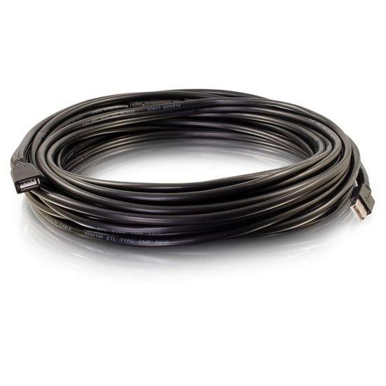 C2G CG39935 50 ft USB-A Male to Female Active Extension Cable - Plenum, CMP-Rated