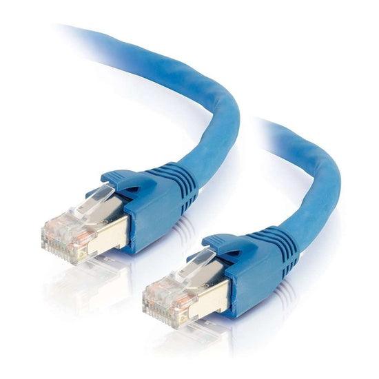 C2G CG43169 100 ft Cat6 Snagless Solid Shielded Ethernet Network Patch Cable (Blue)
