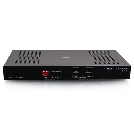 C2G C2G30055 HDMI HDBaseT + USB-B to A + RS232 Over Cat Extender Box TX to Box RX (18Gbps) 4K 60Hz up to 328ft