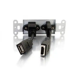 C2G HDMI and USB Pass Through Wall Plate - White