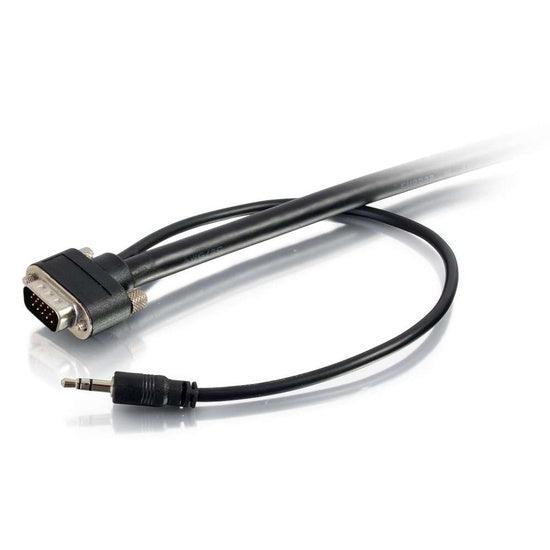 C2G CG50230 50ft Select VGA plus 3.5mm Stereo Audio A/V Cable M/M - In-Wall CMG-Rated