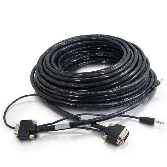 C2G CG40177 35ft VGA plus 3.5mm A/V Cable with Rounded Low Profile Connectors M/M (LIMITED AVAILABILITY)
