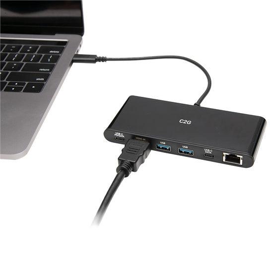 C2G C2G54479 USB-C® 6-in-1 Mini Dock Kit for Laptops