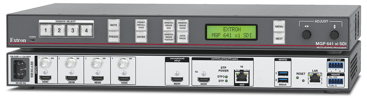 Extron MGP 641 xi Four Windows, with HDMI and 12G-SDI Inputs