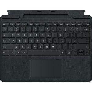 Microsoft Signature Keyboard/Cover Case with Slim Pen 2 for Microsoft Surface Pro 8, Surface Pro X Tablet - Black - Alcantara - Creation Networks