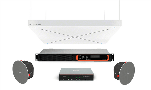 Microsoft Teams Large Meeting Room - Biamp Tesira DSP and Sennheiser TeamConnect TCC2 - Creation Networks
