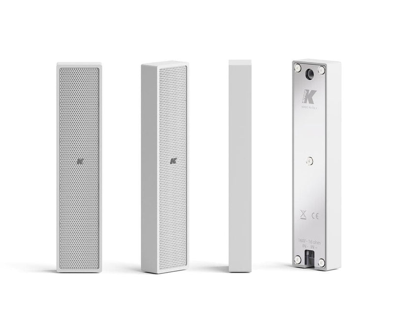 K-Array Lyzard KZ14W I Ultra-mini, 10cm-long, aluminium line array speaker (White)