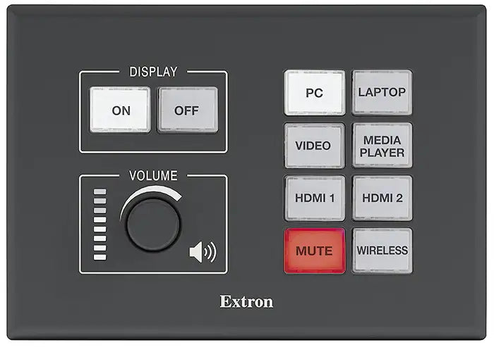 Extron MLC Plus 200 White and Black Faceplates, 3-Gang