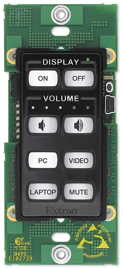 Extron MLC 62 RS D IR and RS-232 Control - Decorator-Style wallplate Video Extron