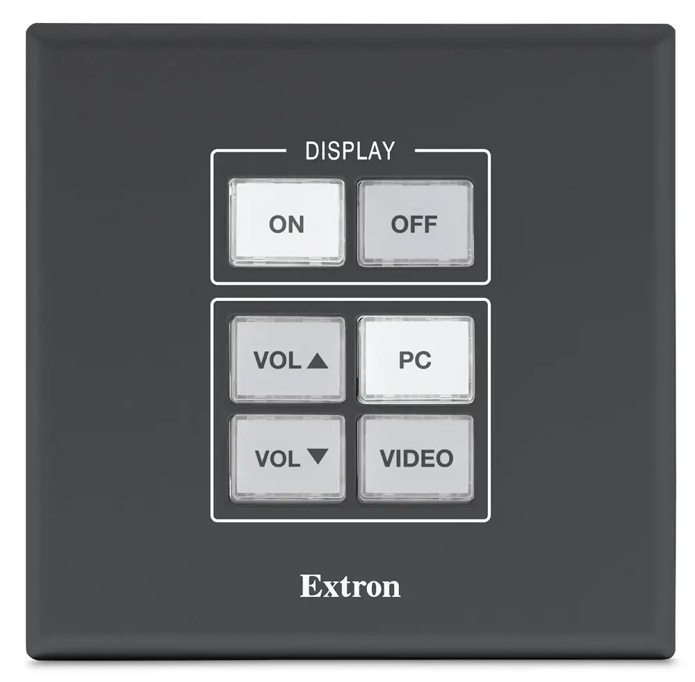 Extron MLC Plus 50 White and Black Faceplates, 2-Gang