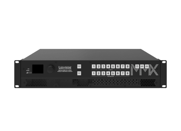 Lightware MMX8x8-HDMI-4K-A-USB20 8x8 Matrix Switcher for HDMI video and USB 2.0 peripherals - 91310075