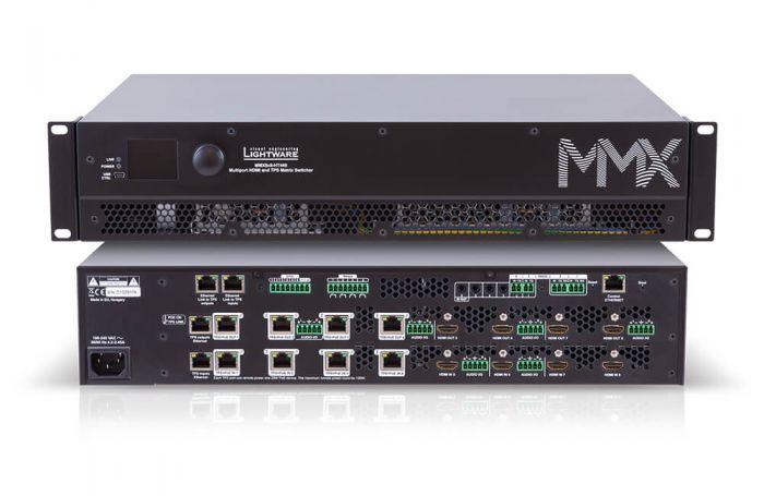 Lightware MMX8x8-HT440 HDMI and TPS Matrix Switcher with Special Audio Inputs and Multiport Control Options - 91310086