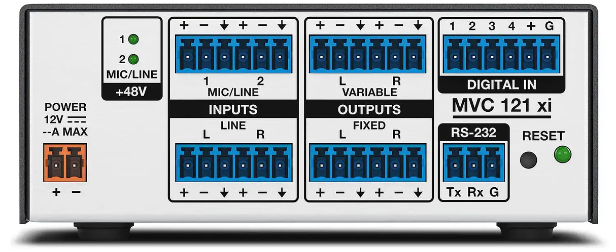 Extron MVC 121 xi Three Source Audio Mixer with DSP Room Control Extron