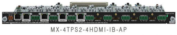 Lightware MX-4TPS2-4HDMI-IB-AP TPS and HDMI Combo Input Board with Analog Audio and PoE - 91120038