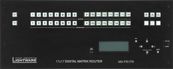 Lightware MX-FR17R 17x17 Digital Crosspoint Router Frame - 91110020