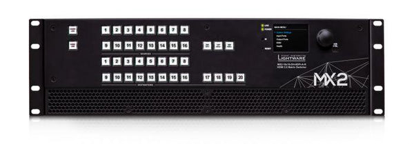 Lightware MX2-16x16-DH-8DPi-A-R Full 4K Matrix Switcher with Mixed DisplayPort and HDMI Input Ports - 91310068