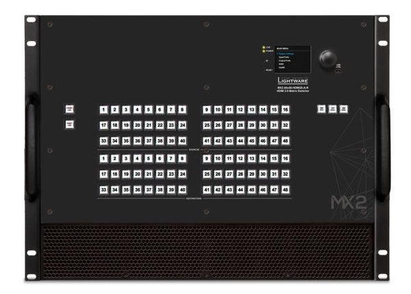 Lightware MX2-48x48-HDMI20-A-R MX2 Series HDMI 2.0 Compatible Matrix Router - 91310065