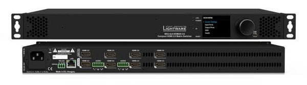 Lightware MX2-4x4-HDMI20-CA HDMI 2.0 Compatible Full 4K Matrix Switcher - 91310061