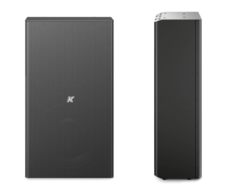 K-Array Domino KF212 12" passive, 8Ω, stainless steel, full-range speaker (Black)