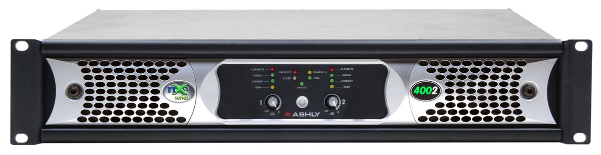 ASHLY NXE4002 Network Multi-Mode Power Amplifier 2 x 400 Watts @ 2/4/8 Ohms or 70V Amplifiers Ashly