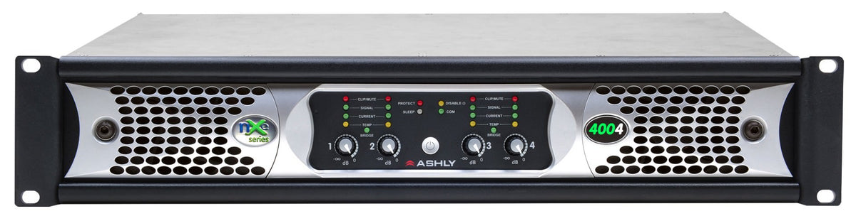 ASHLY NXE4004 Network Multi-Mode Power Amplifier 4 x 400 Watts @ 2/4/8 Ohms or 70V Amplifiers Ashly