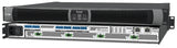 Extron NetPA U 4004 FX four channel Dante power amplifier with DSP, front and rear view
