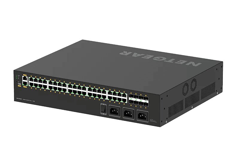 Netgear AV Line M4250-40G8XF-PoE++ (GSM4248UX) 40x1G PoE++ 2,880W and 8xSFP+ Managed Switch - GSM4248UX-100NAS - Creation Networks